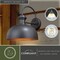 Vaxcel Franklin 1 Light Dusk to Dawn Bronze Gold Farmhouse Barn Dome Outdoor Wall Lantern T0347 - alternate 6
